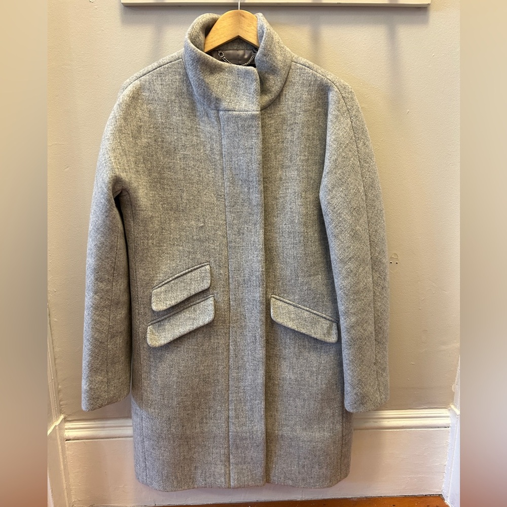 J. Crew Cocoon Coat in Italian stadium-cloth wool by Nello Gori